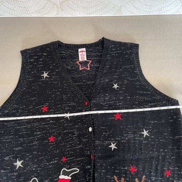 Bundle - Vest & Sweater, Rudolph Red Nosed Reindeer, Santa, Chimney Size 2X - Picture 6 of 16
